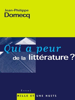 cover image of Qui a peur de la littérature ?